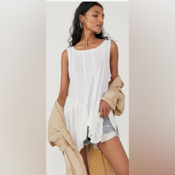 We the Free White Ruffle Tank NWT - Picture 15 of 15